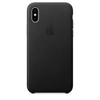 Чехол для iPhone Apple iPhone X Leather Case Black 